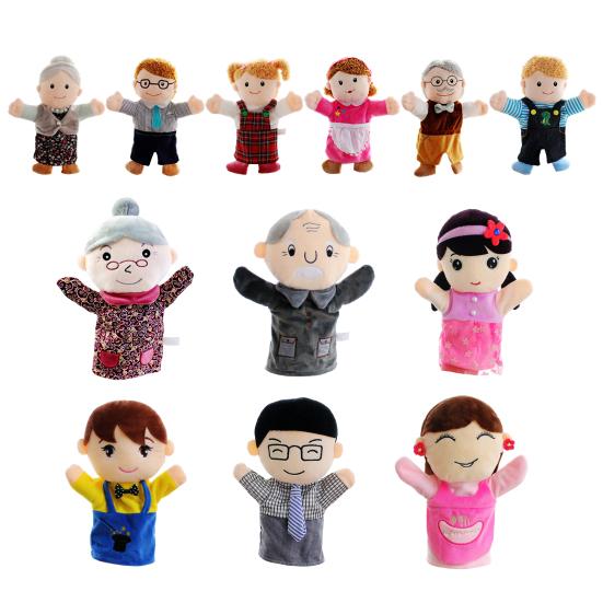 Family Hand Puppet Parent-child Interaction Role-Play Toy Imaginative Pretend Play Storytelling