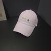 Dopamine cute pony embroidered baseball cap female spring summer big head circumference showing face small versatile cap student tide