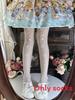 Strawberry Bear Lolita Cotton Stockings With Cartoon Pattern For Youth Fashion