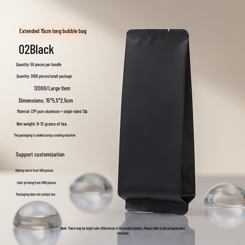 8g Extra Thick Aluminum Foil Tea Bag for Yancha, Phoenix Dancong, Black Tea & Rougui