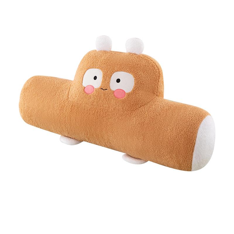 Car waist long plush large cushion car waist pillow nap pillow bedside sleeping pillow