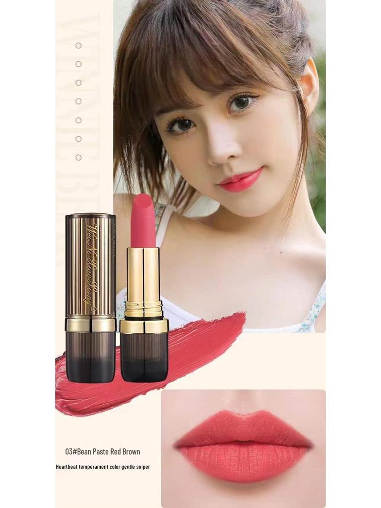 Winnie the Pooh Satin Matte Lipstick - Long-Lasting, Non-Stick Color Lock, Velvet Finish, Enhances Complexion