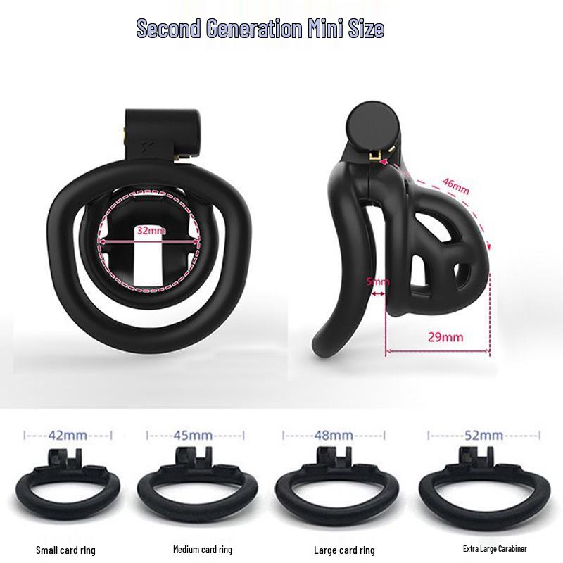 Abstinence Mini Cobra Chastity Lock: Ultra-Small Anti-Masturbation Purity Device for Men.