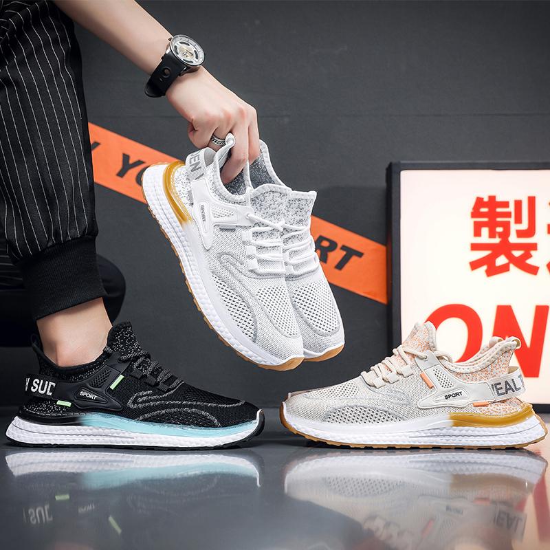 

Мужская модная обувь, дышащая спортивная обувь с сеткой, нескользящие легкие прогулочные кроссовки с дезодорантом, спортивные кроссовки для бега