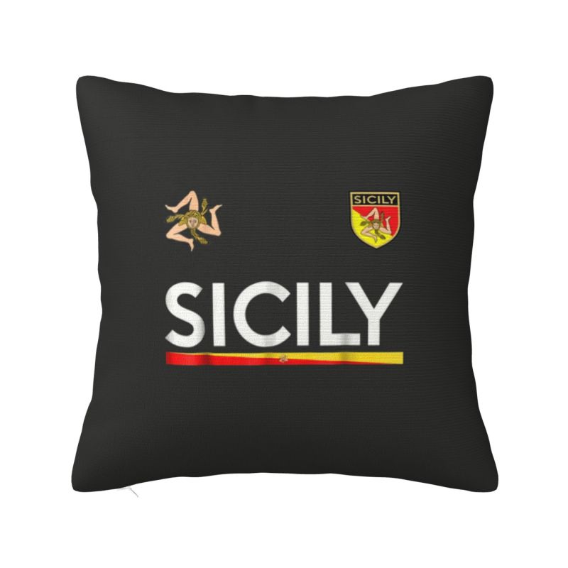 Helenal Unisex Custom Sicilia Soccer Sicily Italy Football Jersey Throw Pillow Case Italian Nordic Cushion Cover Car Pillowcase