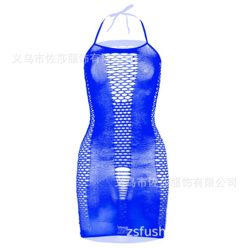 Sexy underwear, shoulder straps, princess hip-wrapped mesh skirt, sexy suspenders, hollow mesh coat