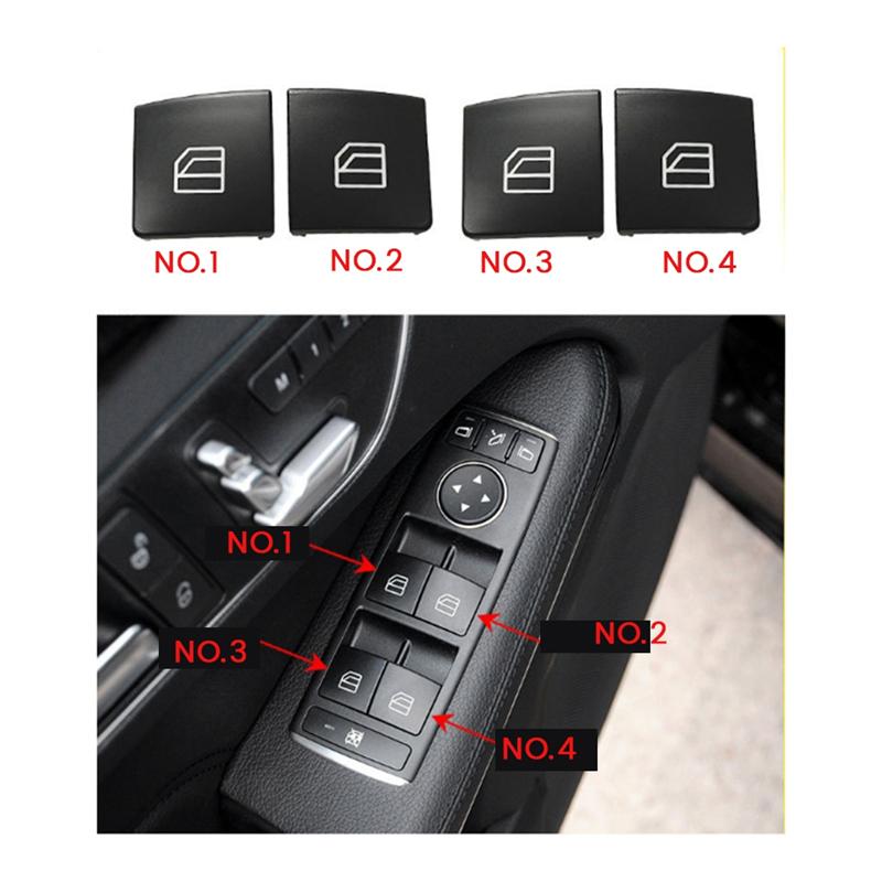 Car Window Lift Switch Repair Button Cover With Tools 2049058202 For C-CLASS W204 GLK X204 W212 W207 Parts No.4