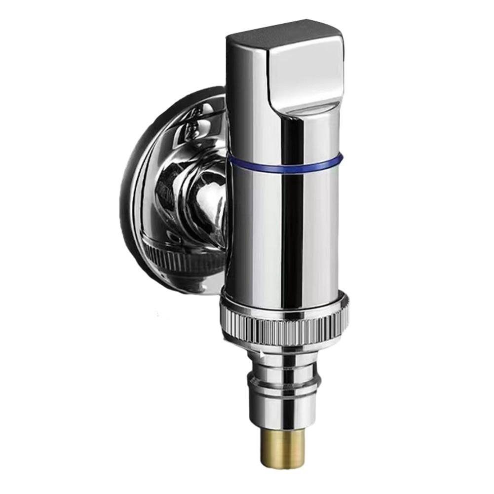 

Water Stop Valve Angle Valve Quick Opening Stainless Steel срібний