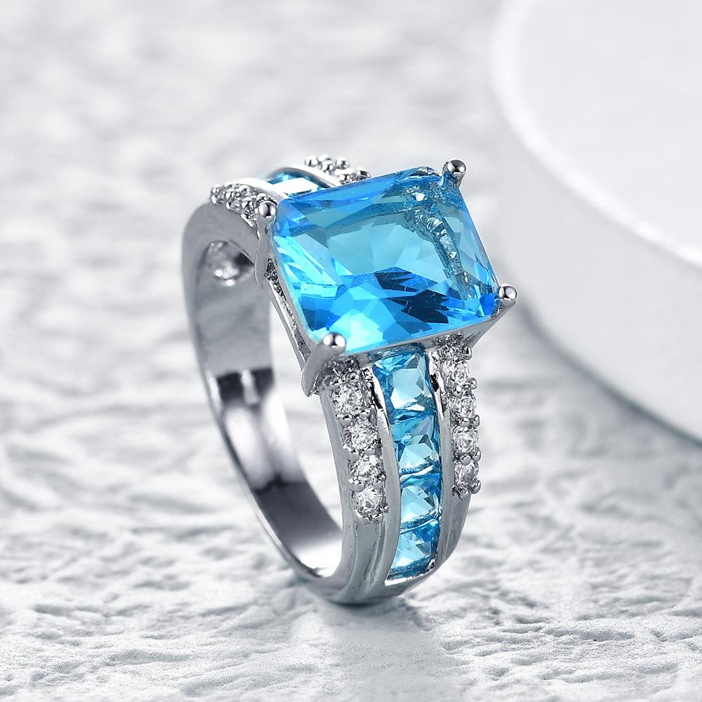 SODROV Inel Acvamarin Zircon