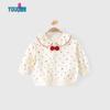 Youqi Baby Girls' Cotton Long-Sleeve Casual Cardigan