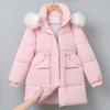 Fashion Winter Coats Woman Long Parkas Hooded Faux Fur Collar Thick Warm Women's Jackets
