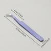 2pcs Stainless Steel Portable Anti-Static Tweezers Colored Tweezer Set Eyelash Extension Beauty Precision Makeup Repair Tools