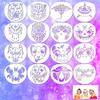 16 Pieces Face Body Painting Stencils Makeup Templates for Party