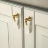 Nordic Style Brass Handle Pink Crystal Drawer Knobs Furniture Hardware  Dresser Drawers
