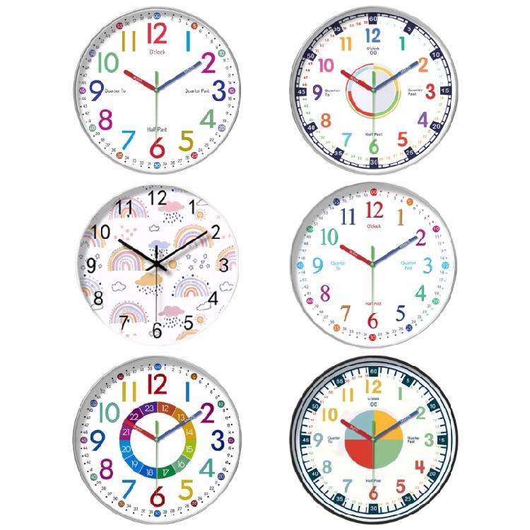 Kids Wall Clock Perfect For Kids Time Management Children Cartoon Wall Clock Telling Time Teaching Clock Early Education