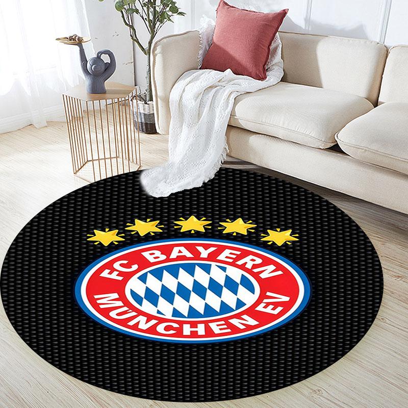 FC Bayern Munchen Pattern Round rug,Carpet Rug for Living Room Bedroom Playroom ,Non-slip Floor Mat,Holiday Gifts and Birthday Gifts.