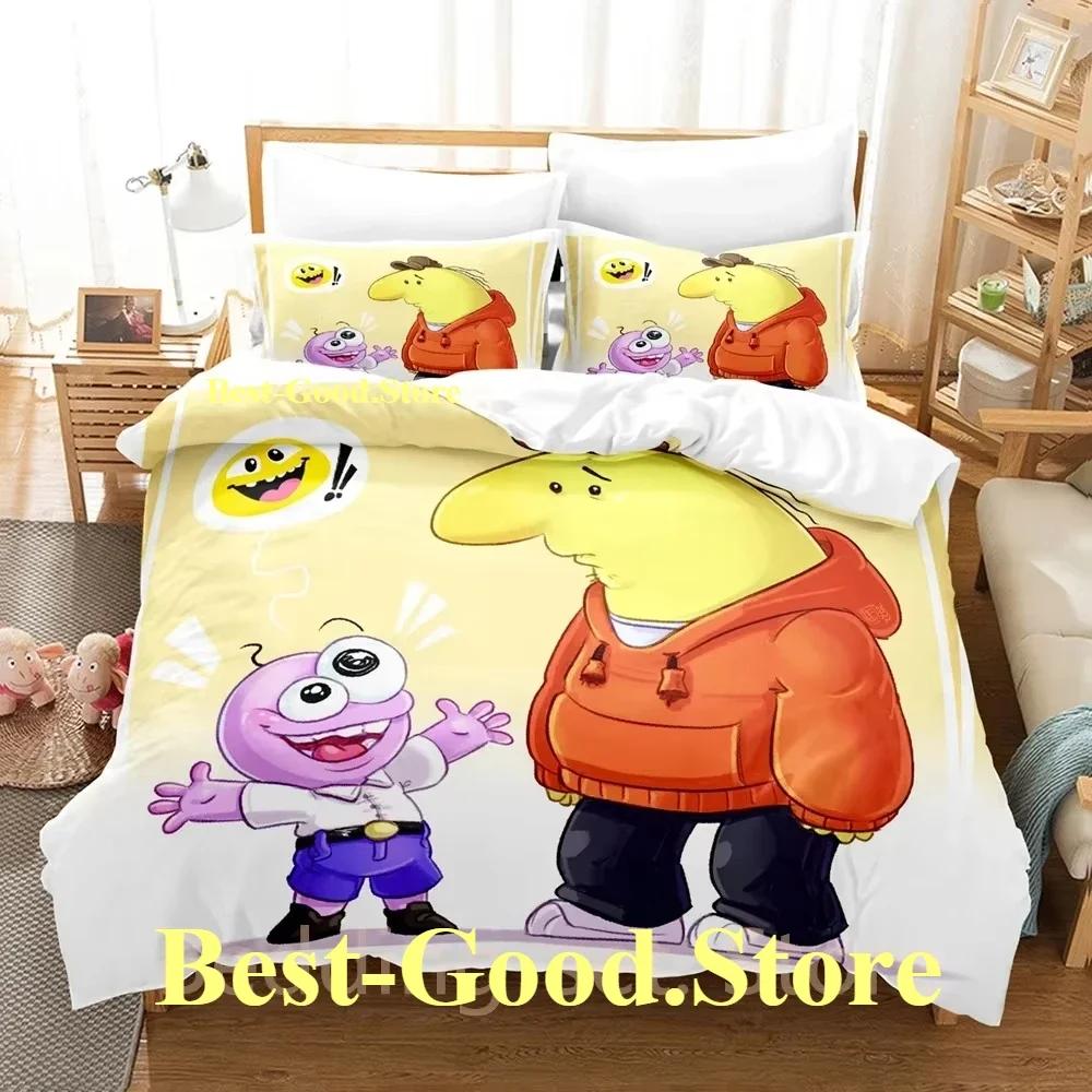 Smiling Friends Bedding Set Single Twin Printed Bed Set With Pillowcase Bed Duvet Cover Single Double Queen Super King Size