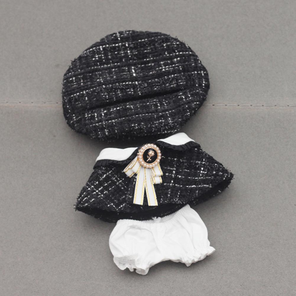 For 17cm Labubu Doll Clothes Fashion Clothes Hat Cape Doll Clothes Color Match Hoodies Dolls Accessories Cute Decoration Little Clothes