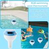Floating Style Bath, Swimming Pool, Hydrotherapy Pool With RGB Ambient Light, Solar Electronic Digital Thermometers