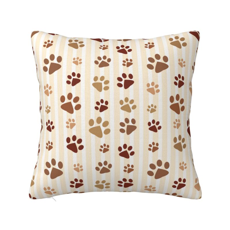 

Dog Bones And Paw Throw Pillow Covers Living Room Decoration Animal Cushions Cover For Sofa Car Seat Square Polyester Pillowcase 30x30cm 12x12in