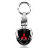 3D Metal Men Key Rings Car Emblem Keychain Car Accessories For Mitsubishi ASX Lancer L200 Pajero Sport Attrage Mirage Eclipse