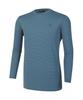 2ELA Men'S Dual Cooling Cooling Round Long Sleeve T-Shirt 6 Colors (Type A)