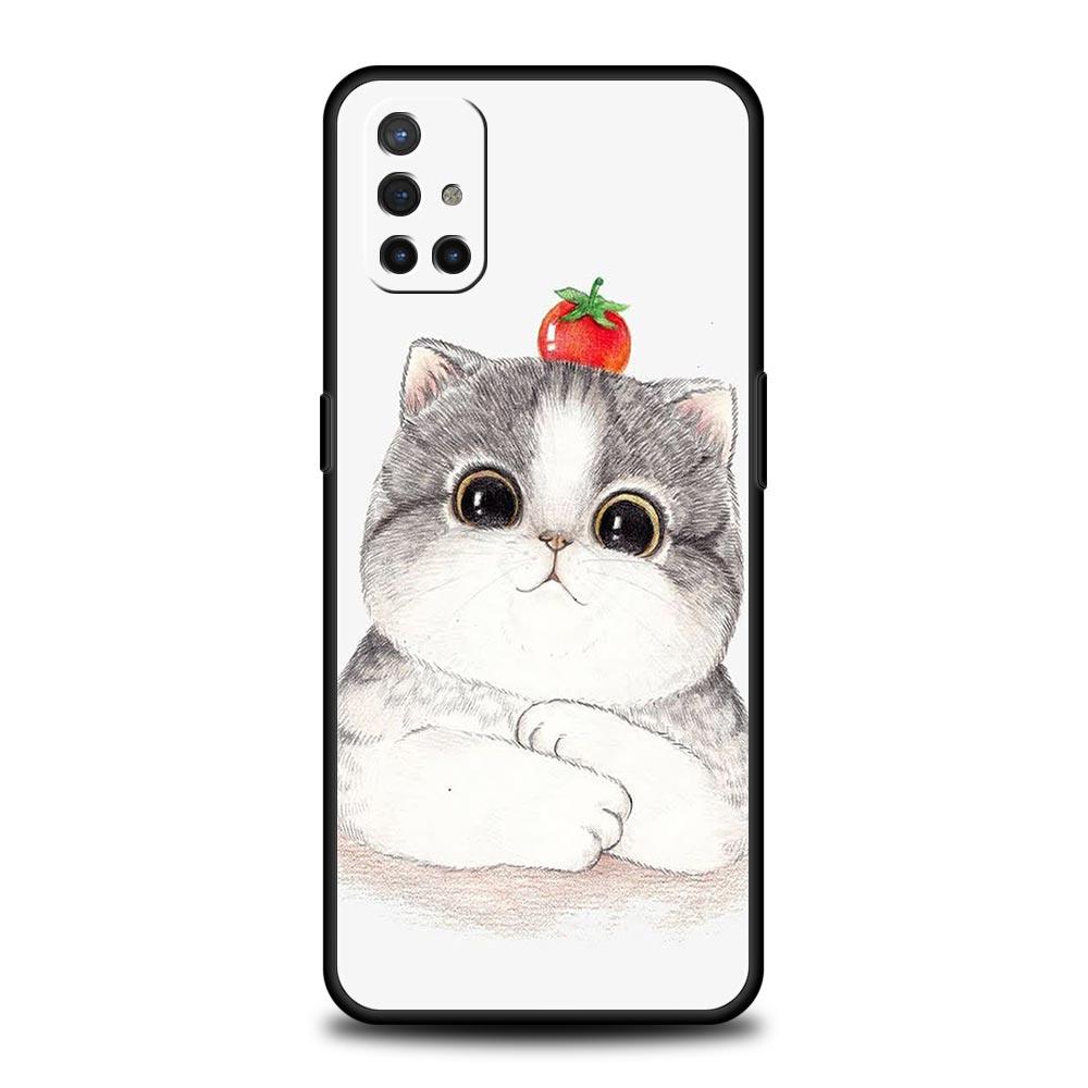 Cat Cute Kitten Cartoon Phone Case For OnePlus 10 9 Pro 9T 10R 9R 9RT 8T 8 7 6T 7T Nord 2T CE 2 5G N200 N10 N100 Soft Cover
