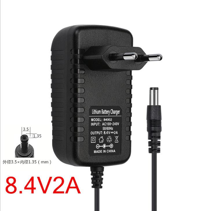 4.2V 8.4V 12.6V 16.8V 21V 2A DC 5.5mm Or 3.5mm Power Adapter Li-ion Red Charging For 1 2 3 4 5 String Lithium Battery Charger