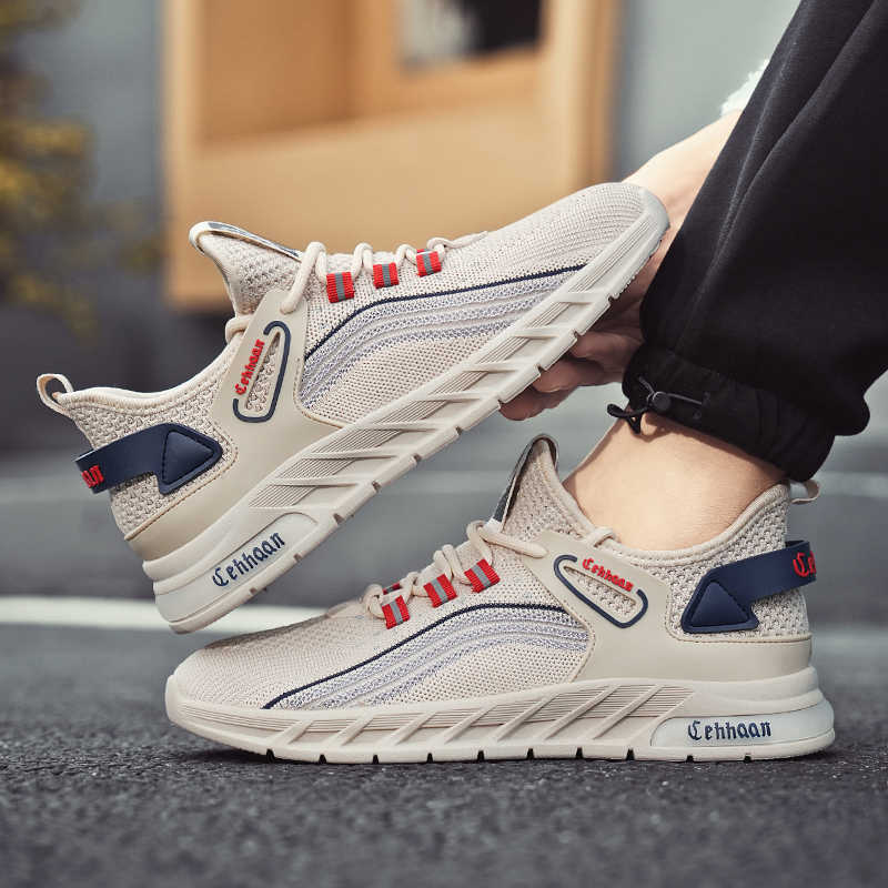 Thick Sole Spring Due To Woven Men's Sneakers 45 Size Deadlift Shoes Sports Technology Sapatilla High End New Funky