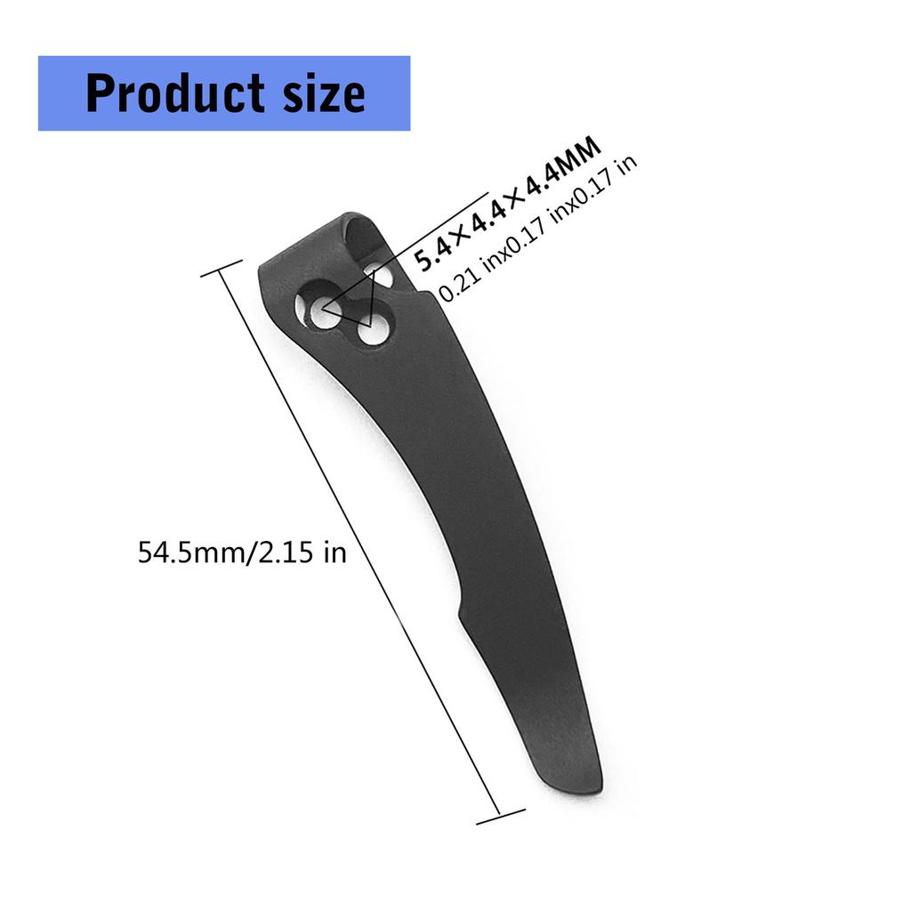 Folding Knifee Back Clip Knifee Tool DIY Accessories Titaniums Alloy Folding Knifee Holder Knifee Pocket Back Clip