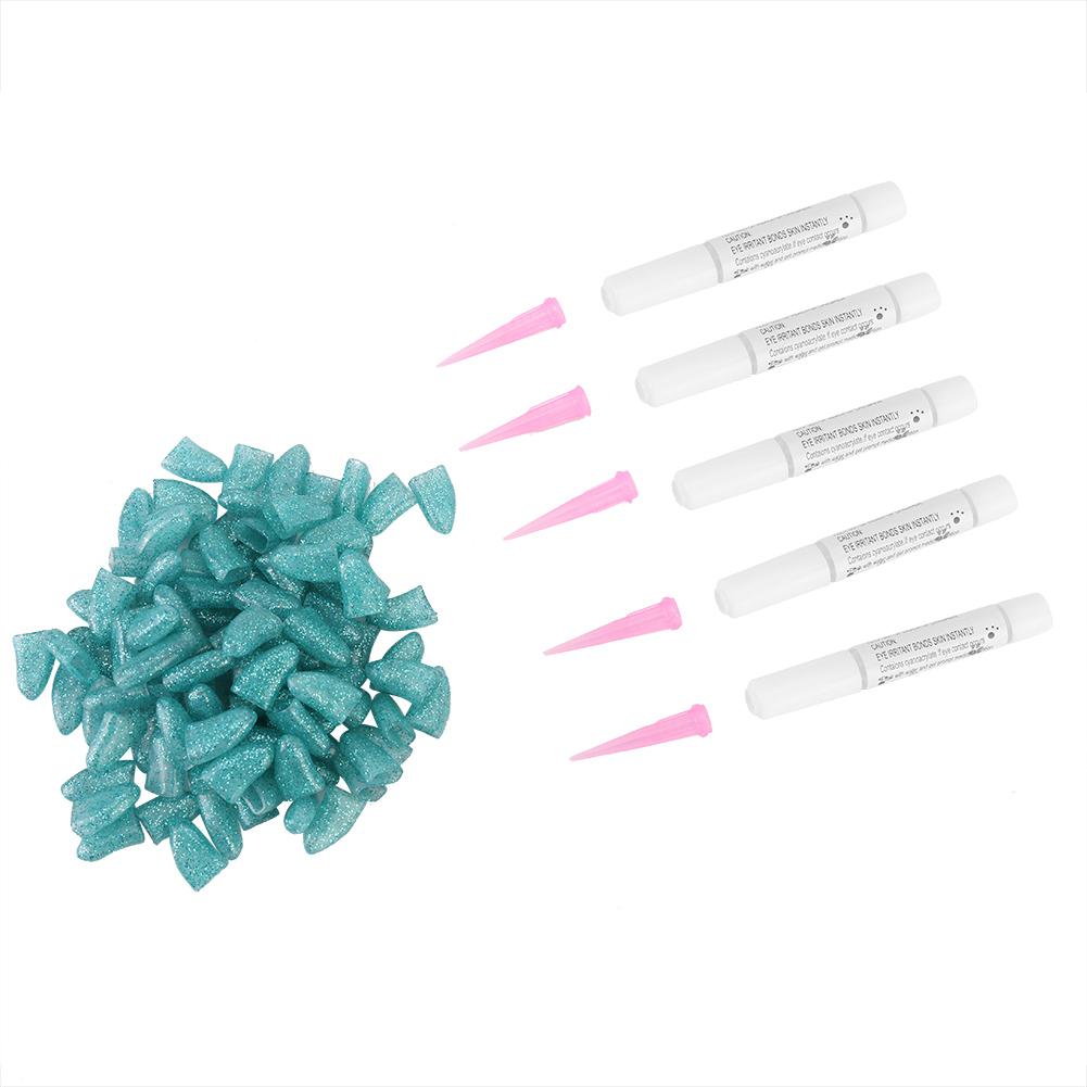 

100Pcs PVC Multifunctional Soft Pets Dog Nail Cover Wraps Paws Claw Anti scratch(green S) S