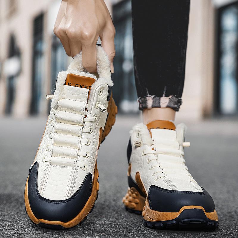 Winter Herren Sneakers Warme Baumwollschuhe Gepolsterte Verdickte Casual Sneakers Herrenschuhe