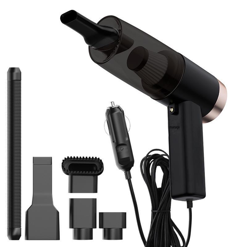 

Высокомощный беспроводной автомобильный пылесос двойного назначения - портативный ручной 3-в-1