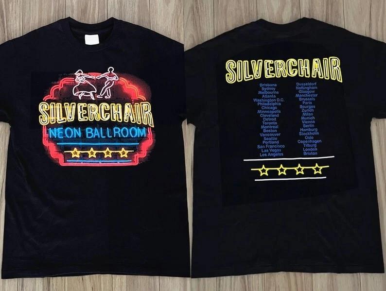 Silverchair Neon Ballroom Album Music Tour Tshirt 90s Silverchair Rock Band Te S
