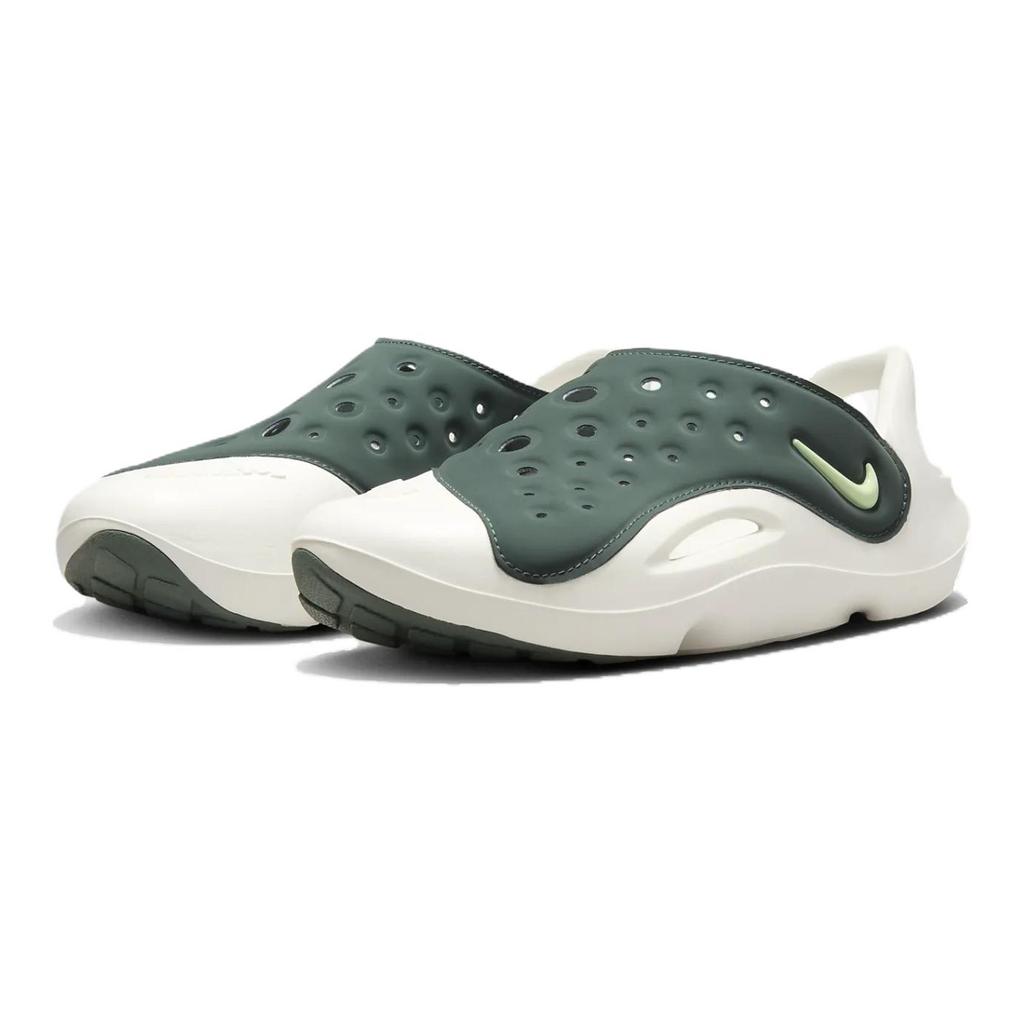 Nike Sandał Aqua Swoosh GS Vintage Green Sail Trampki Dziecięce Barely-Volt FV6363-301