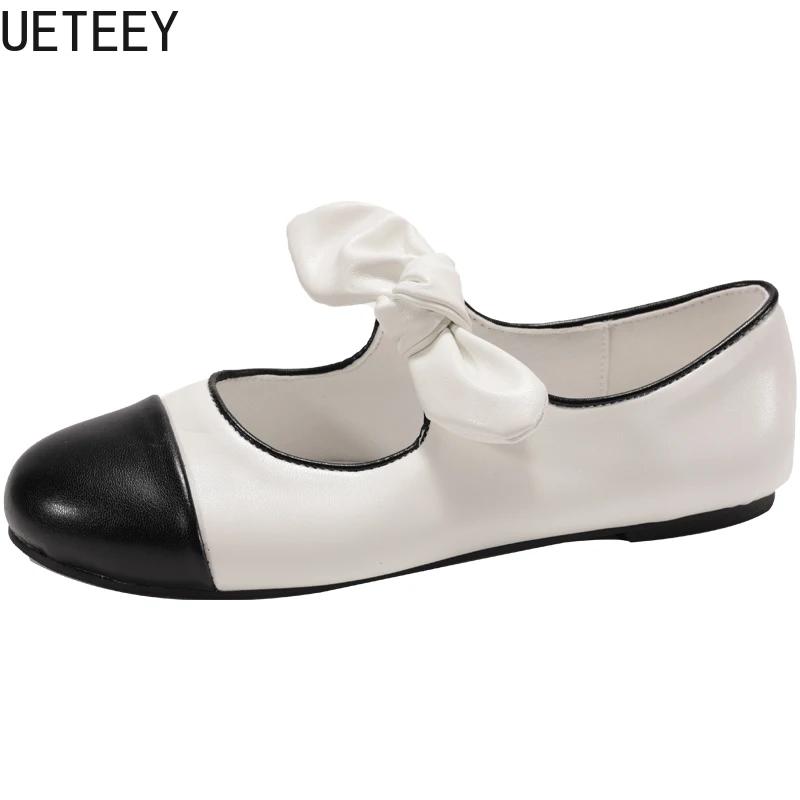 Fashion Designer Butterfly-knot Women Mary Jane Shoes Fashion Shallow Slip On Shoes Ladies Casual Outdoor Soft Sole Ballerina Shoes