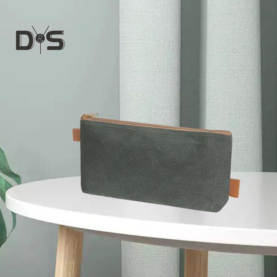 Geantă de depozitare a sculelor Pânză ceară udă rezistentă, portabilă, multifuncțională, cu fund plat, instrumente, gadgeturi, pungă organizatoare, consumabile pentru exterior