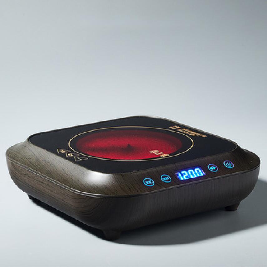 

1200W Electric Heater Stove Tea Maker Timing Hot Plate Smart Tea Stove Boiled Water 6 gear Multifunctional Heating Furnace 220V чорний