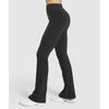 Gymshark Leggings Luxe Seamless Flare Negru Melanj B3c8k Bbq2
