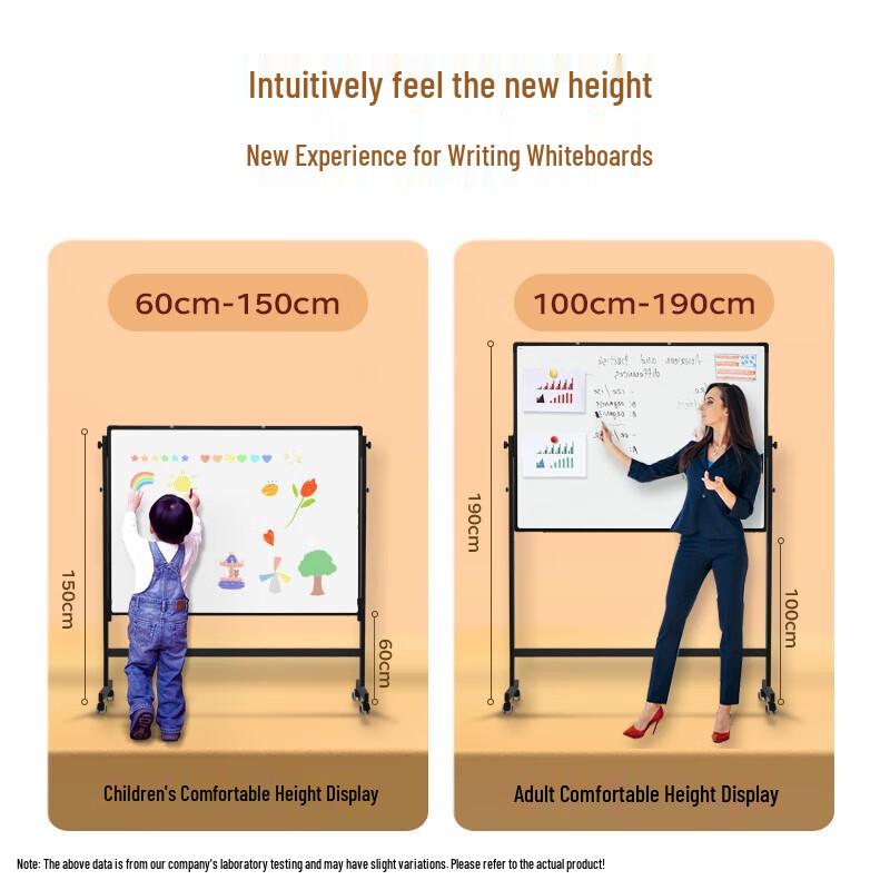 Comi Double-Sided Magnetic Whiteboard with H-Stand