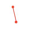 2pc Surgical Stainless Steel Long Industrial Barbell Neon Candy Color Body Ear Piercing Jewelry Gifts