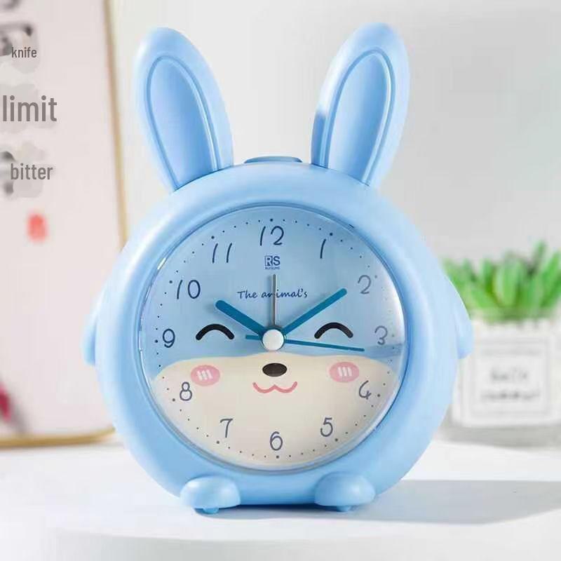 Charming Kids' Luminous Singing Alarm Clock - Silent, Creative, Fashionable, Perfect for Bedside & Study, Great Student Gift