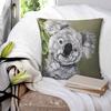 Cute Australian Koala Print Square Pillowcase Cushion Cover Pillow Case Throw Pillow Cover for Home Sofa Living Room