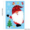 Pegatinas adhesivas para ventana de Navidad, pegatinas adhesivas para ventana de copo de nieve de Navidad para vidrio