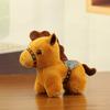 Cartoon Pony Pendant Mascot Doll Chinese Style Stuffed Animal Keyring Fluffy Backpack Pendant Zodiac Pony Figurine