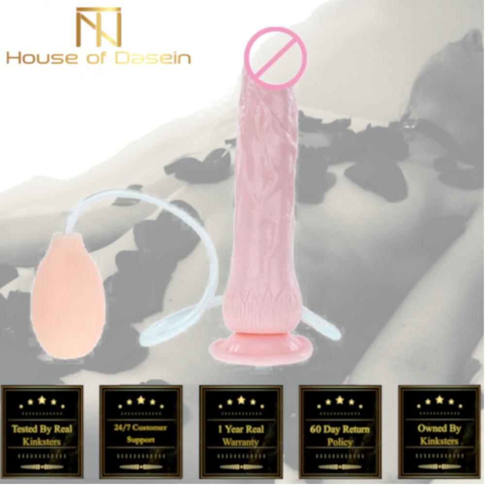 Squirting Realistic  Ejaculating Dildo Anal Plug  Kink Realistic Dildos