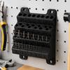 Workshop Drill Bit Storage Rack with 1-10mm Labeled Positions for Twist and High-Speed Steel Drill Bits and Quick Access