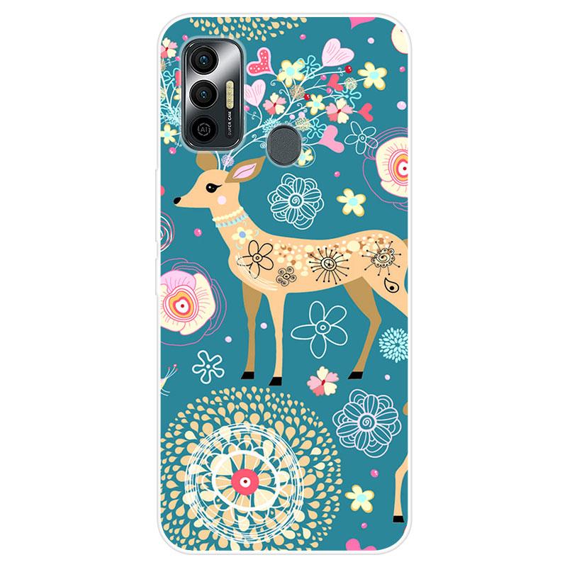For Tecno Spark 7 Silicone TPU Back Cover Soft Phone Case For Tecno Spark 5 Case