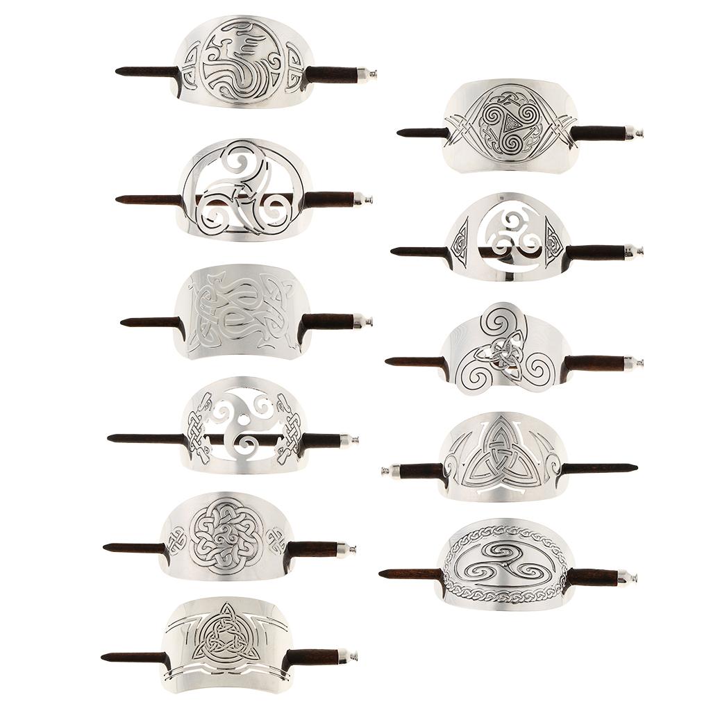 2x Carved Barrette Hair Clip with for Decoration of Hair, Accessories