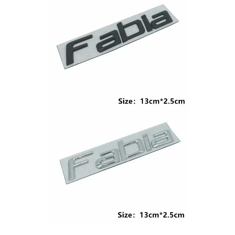Car Rear Trunk Letters Logo Emblem Sticker for Skoda 4x4 Logo Rapid Octavia Fabia Laura Superb VRS Yeti Kodiaq Karoq Accessories
